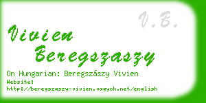 vivien beregszaszy business card