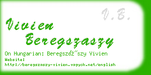 vivien beregszaszy business card